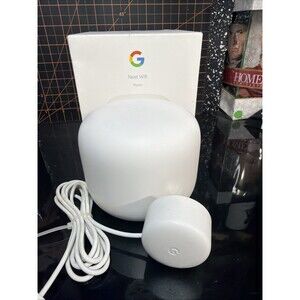 Google Nest Wifi H2D Wireless Mesh Router Snow with Power Adapter & Original Box